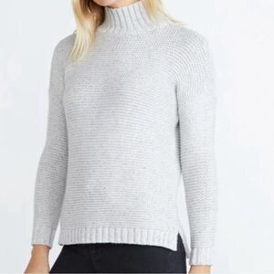 Marine layer remi wool blend knit pullover sweater gray